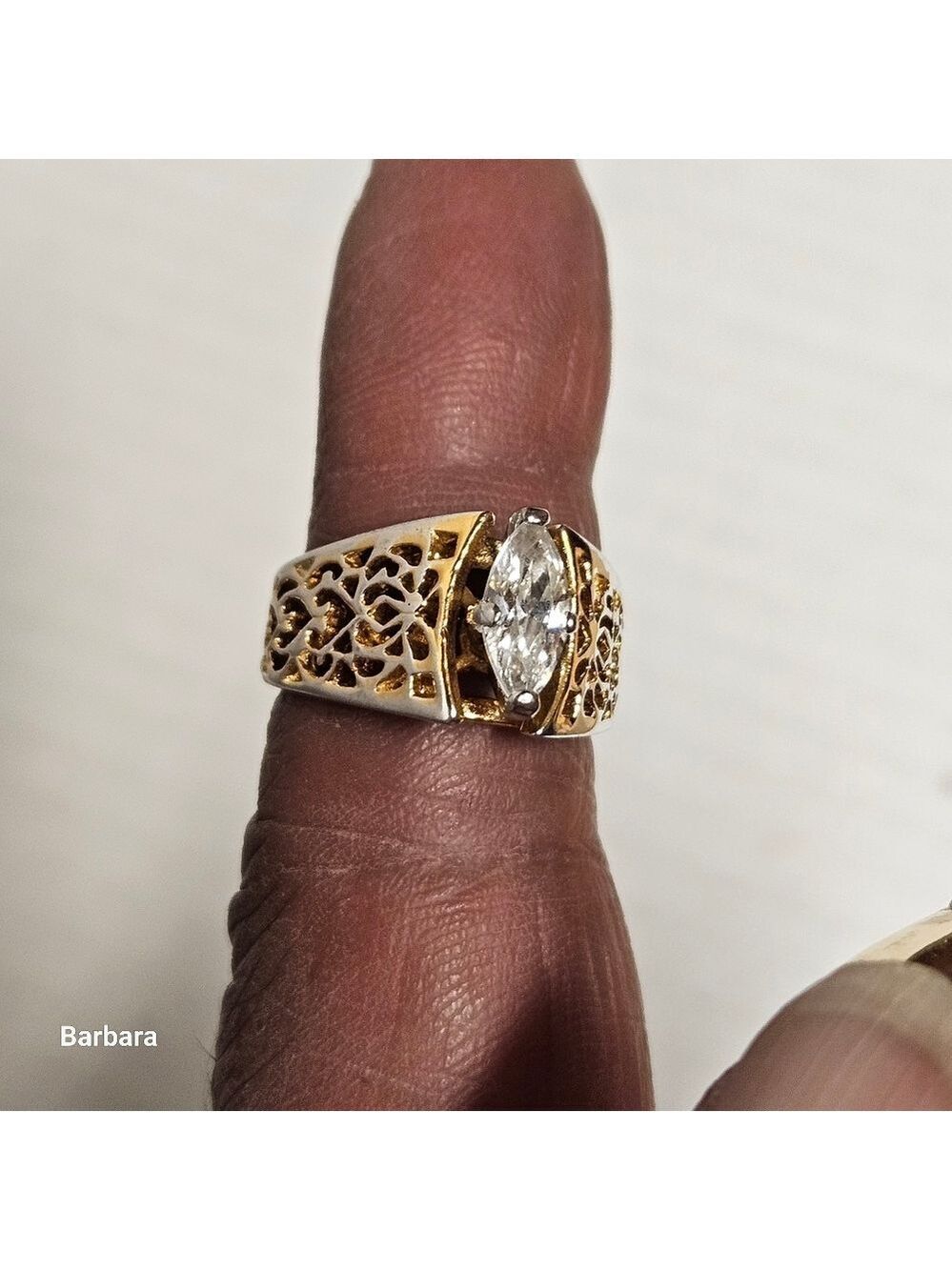 4-Piece Gold-tone Dinner Rings Lot - Picture 3 of 14